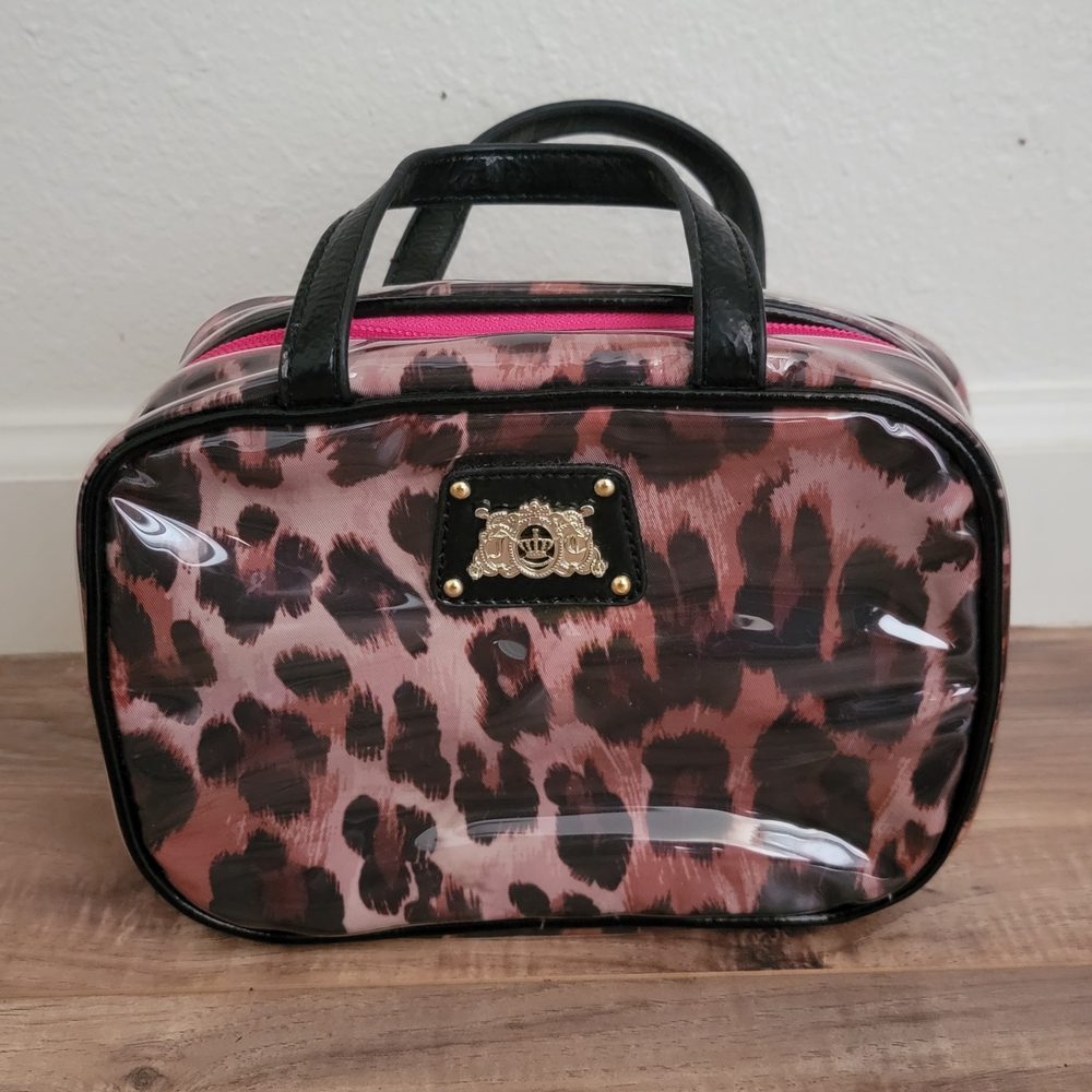 Juicy Couture Leopard Print Cosmetic Travel Bag